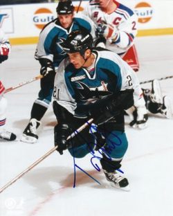 Mike Ricci Signed Autograph San Jose Sharks Locker Room NHL HOCKEY Canada
