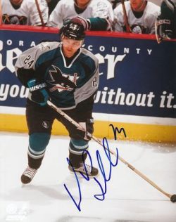 AUTOGRAPHED 8x10 photo NIKLAS SUNDSTROM Sharks