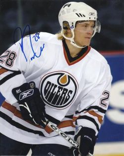 AUTOGRAPHED SIGNED photo PATRICK THORESEN Oilers