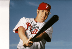 AUTOGRAPHED GREG DOBBS 8x10 Philadelphia Phillies Photo