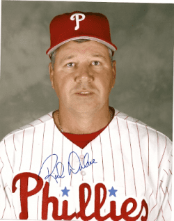 AUTOGRAPHED  photo RICH DUBEE Philadelphia Phillies