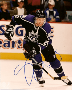 Autographed STEVE DUCHESNE Los Angeles Kings Photo