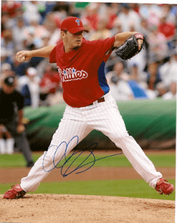 AUTOGRAPHED  CHAD DURBIN 8x10 Philadelphia Phillies photo