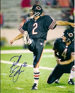 Autographed PAUL EDINGER Photo - Chicago Bears