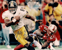 Autographed TROY EDWARDS 8X10 Pittsburgh Steelers Photo