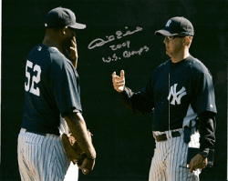 AUTOGRAPHED DAVE EILAND 8x10 New York Yankees Photo