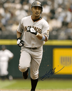 AUTOGRAPHED JASON ELLISON San Francisco Giants Photo