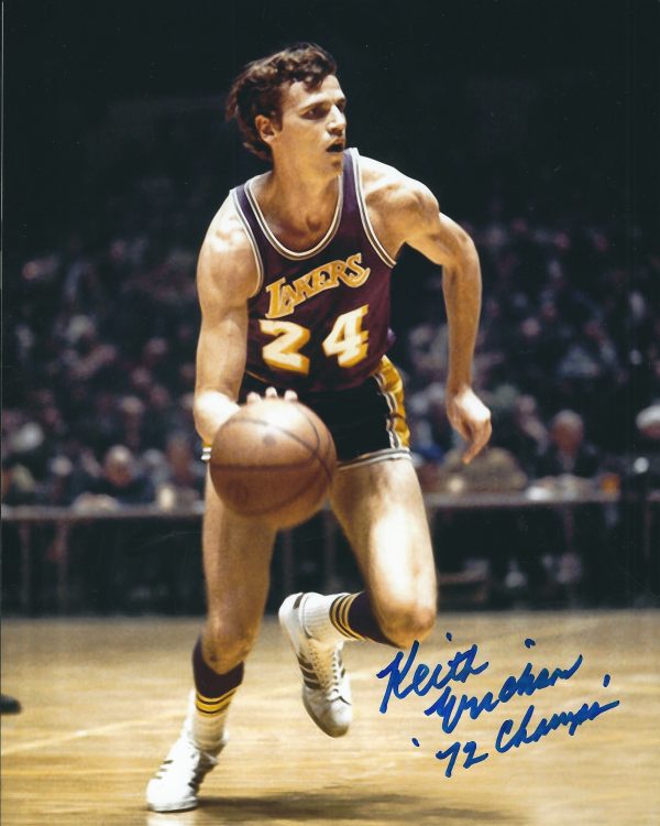 Autographed KEITH ERICKSON 8X10 Los Angeles Lakers Photo