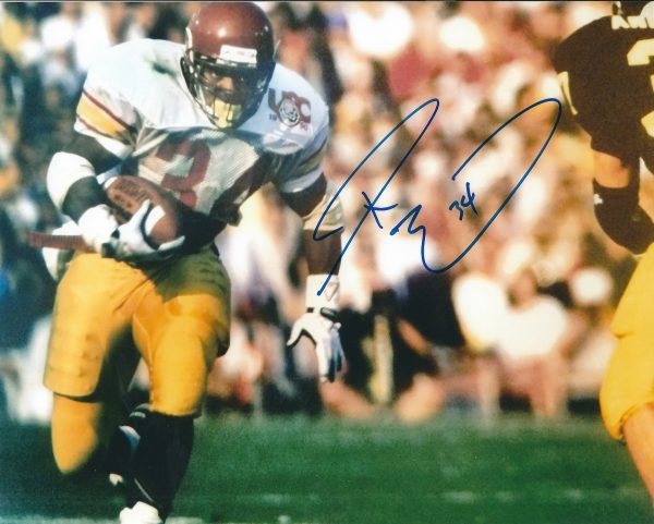 Autographed RICKY ERVINS USC Trojans 8X10 Photo