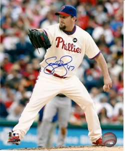 AUTOGRAPHED SCOTT EYRE 8x10 Philadelphia Phillies photo