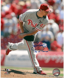 AUTOGRAPHED SCOTT EYRE 8x10 Philadelphia Phillies Photo