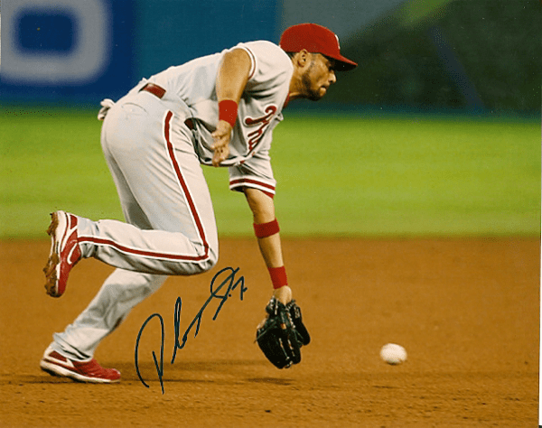 AUTOGRAPHED  PEDRO FELIZ 8x10 Philadelphia Phillies Photo