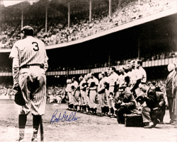 Autographed HOF'R BOB FELLER - Cleveland Indians Photo