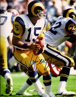 AUTOGRAPHED VINCE FERRAGAMO 8X10  Los Angeles Rams Photo