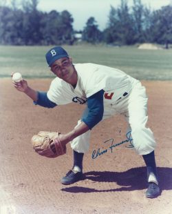 AUTOGRAPHED CHICO FERNANDEZ 8X10 Brooklyn Dodgers photo