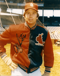 AUTOGRAPHED ALAN FOSTER St. Louis Cardinals photo
