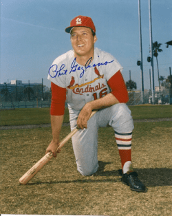 AUTOGRAPHED PHIL GAGLIANO 8x10 St. Louis Cardinals photo