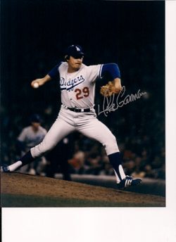 AUTOGRAPHED MIKE GARMAN Los Angeles Dodgers photo