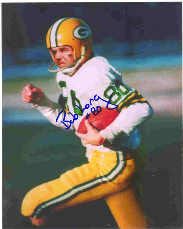 AUTOGRAPHED BOB LONG 8X10 Green Bay Packers Photo
