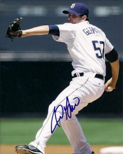 AUTOGRAPHED JUSTIN GERMANO SD Padres photo