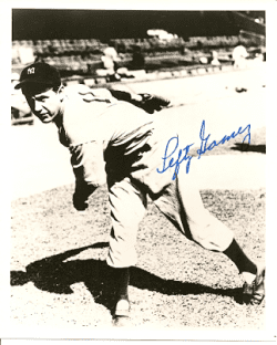 Autographed VERNON LEFTY GOMEZ New York Yankees Photos