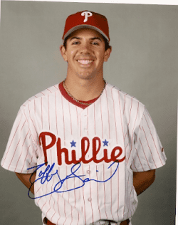 AUTOGRAPHED TUFFY GOSEWISCH 8x10 Philadelphia Phillies photo