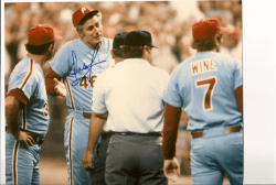 AUTOGRAPHED DALLAS GREEN 8x10 Philadelphia Phillies