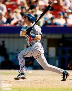 AUTOGRAPHED MARK GRUDZIELANEK Los Angeles Dodgers photo
