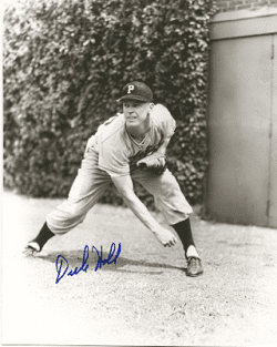 AUTOGRAPHED DICK HALL 8x10 Pittsburgh Pirates Photo