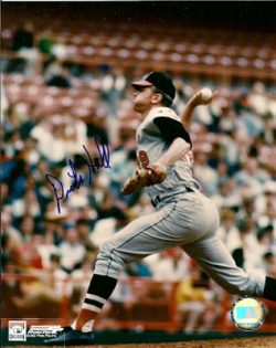 AUTOGRAPHED  photo DICK HALL Baltimore Orioles