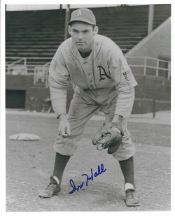 AUTOGRAPHED IRV HALL 8X10 Philadelphia A's Photo