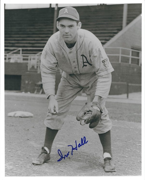 AUTOGRAPHED IRV HALL 8X10 Philadelphia A's Photo