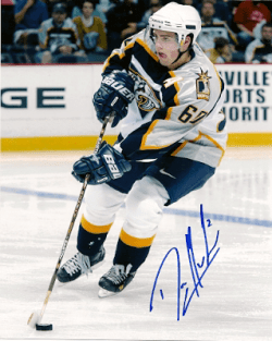 Autographed DAN HAMHUIS Nashville Predators photo