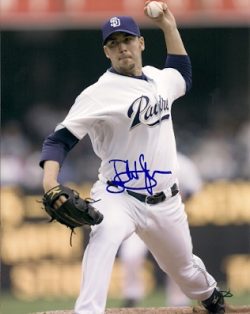 AUTOGRAPHED JUSTIN HAMPSON SD Padres photo