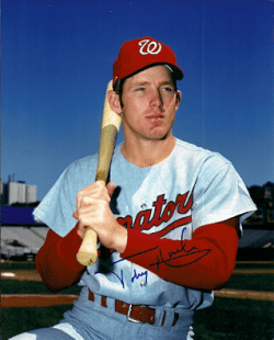 AUTOGRAPHED TOBY HARRAH 8x10 Washington Senators Photo
