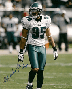Autographed MACHO HARRIS 8x10  Photo - Philadelphia Eagles
