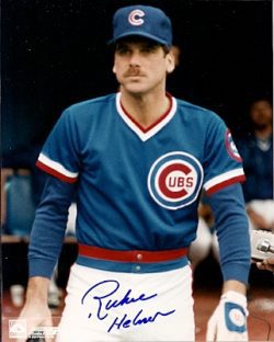 AUTOGRAPHED RICHIE HEBNER Chicago Cubs Photo