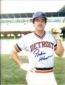 AUTOGRAPHED  photo RICHIE HEBNER Detroit Tigers