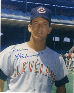 AUTOGRAPHED JACK HEIDEMANN 8x10 Cleveland Indians Photo