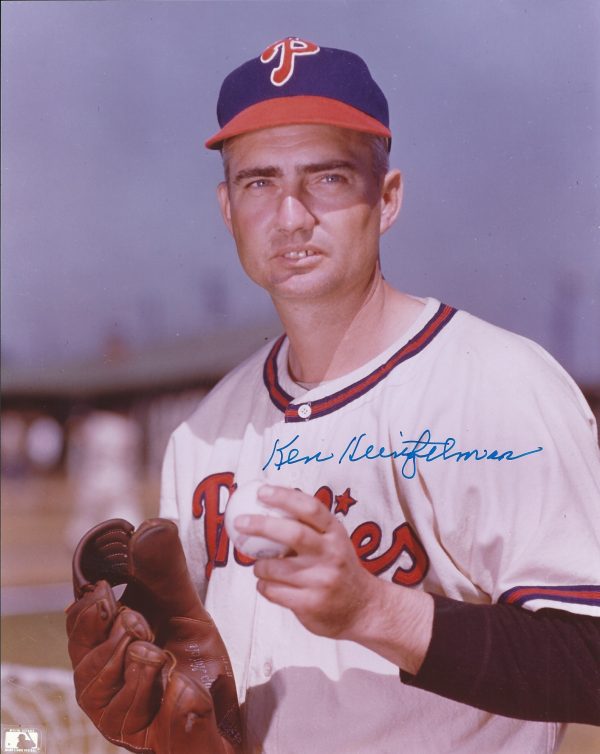 AUTOGRAPHED KEN HEINTZELMAN 8X10 Philadelphia Phillies Photo