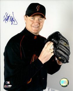 AUTOGRAPHED MATT HERGES San Francisco Giants Photo