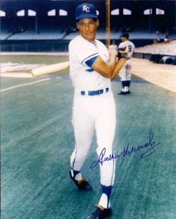 AUTOGRAPHED  photo JACKIE HERNANDEZ  KC Royals