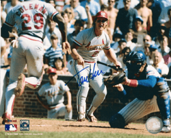 AUTOGRAPHED TOM HERR 8X10 St. Louis Cardinals photo