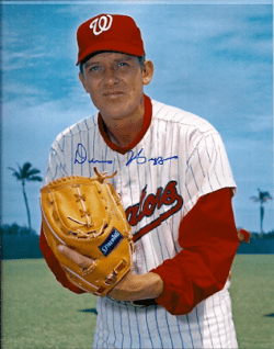 AUTOGRAPHED photo DENNIS HIGGINS Washington Senators