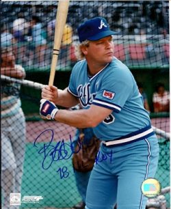 AUTOGRAPHED  photo BOB HORNER Atlanta  Braves