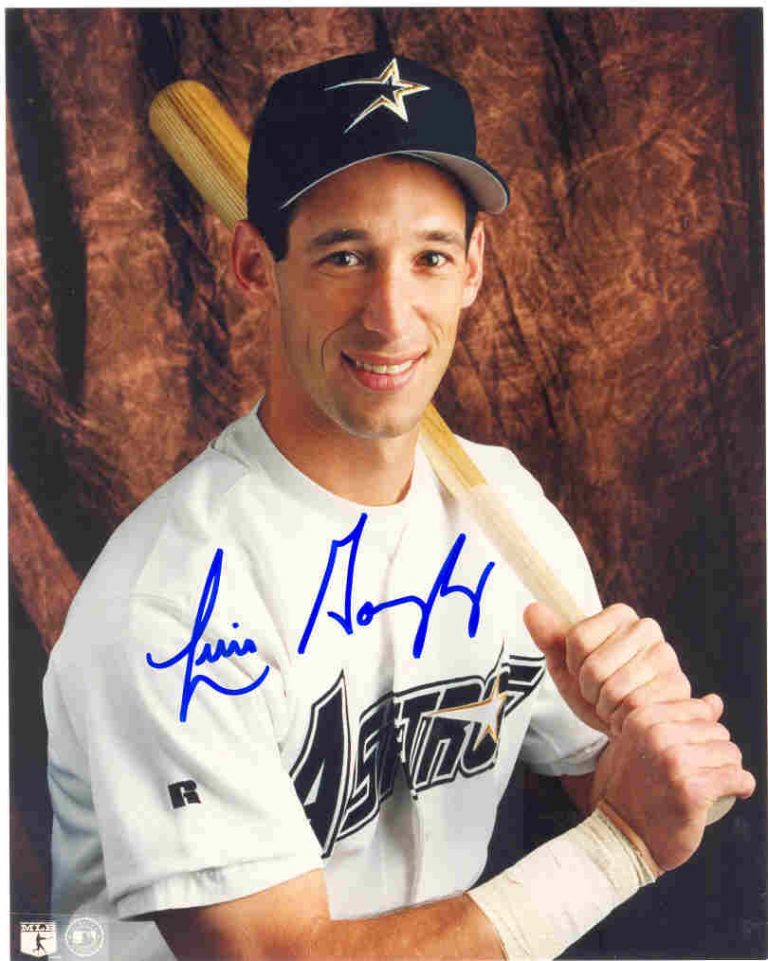 AUTOGRAPHED LUIS GONZALEZ 8x10 Houston Astros Photo - Main Line Autographs