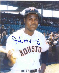 AUTOGRAPHED JOHN MAYBERRY 8x10 Houston Astros Photo