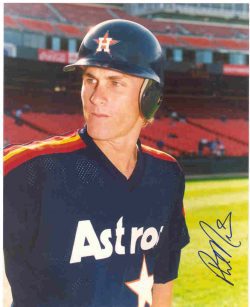 AUTOGRAPHED  PHIL NEVIN 8x10 Houston Astros Photo
