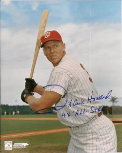 AUTOGRAPHED photo FRANK HOWARD Washington Senators