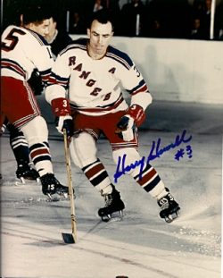 Autographed HARRY HOWELL 8X10 New York Rangers Photo